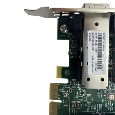 New PCI-E Dual Ports Network Card 57412/57416/ BCM57414 with Transmission Rate of 10/100Mbps