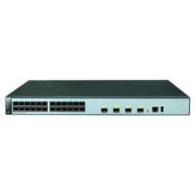 S5720-28X-Pwr-Li-AC 24-Port Gigabit Switch with 10/100/1000Mbps Rate and 56 Gb/s Capacity